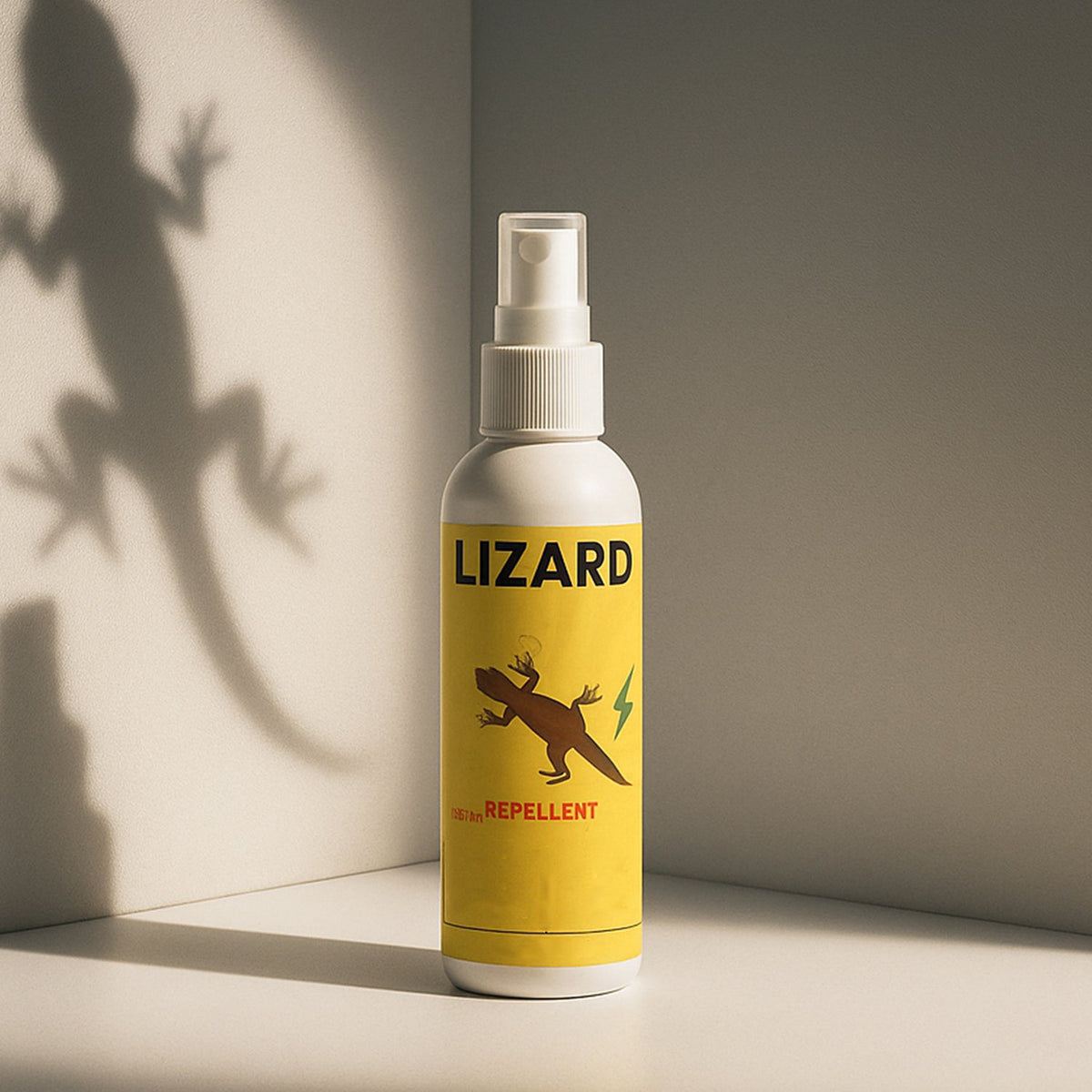 100ML lizard repellent spray bottle for household pest-control use.