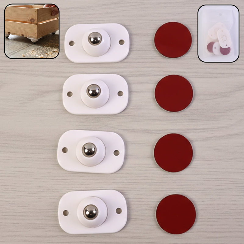 Furniture Moving Roller Mini Wheels – 4-Piece Set
