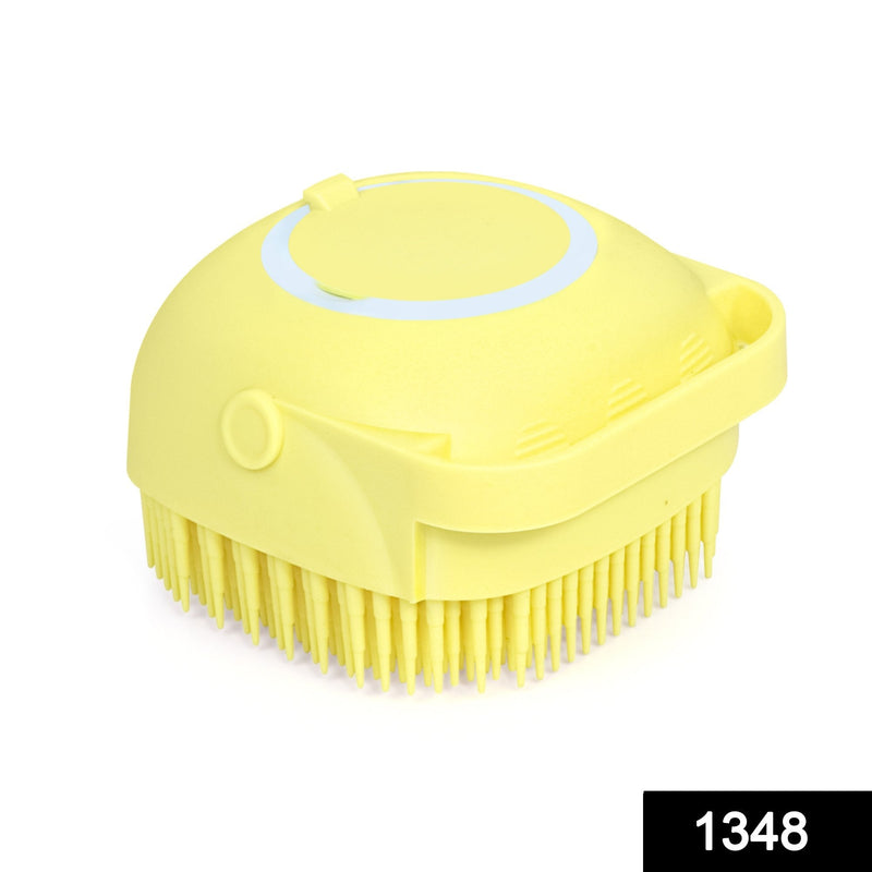 Silicone Bath Brush – Built-In Shampoo Dispenser