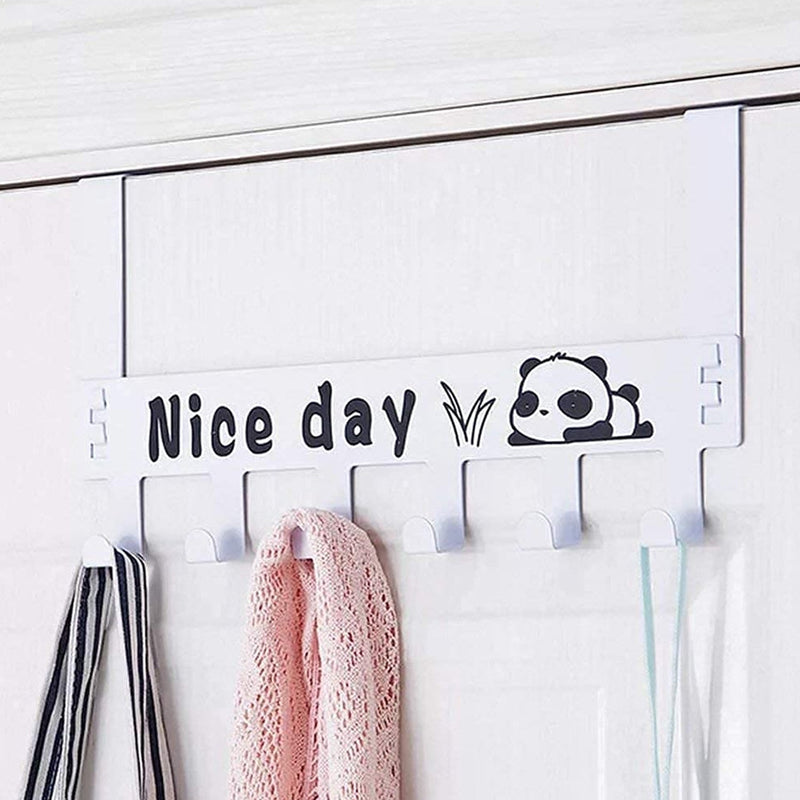 Over-Door Hook Rack – Heavy-Duty 6-Hook Organizer
