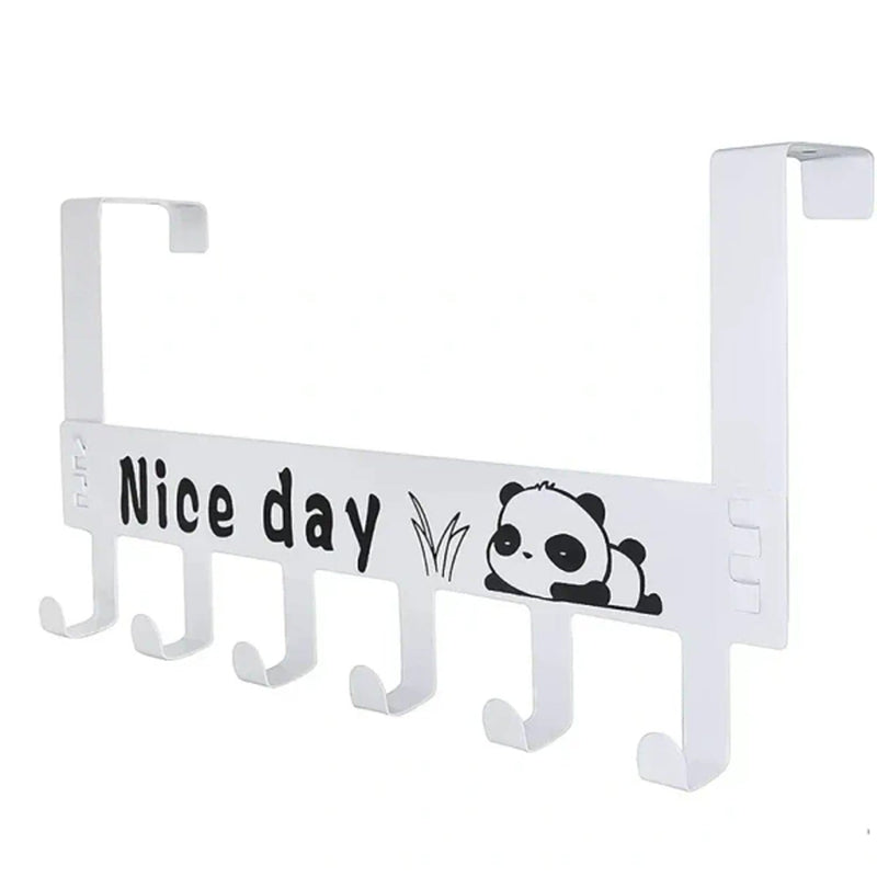 Over-Door Hook Rack – Heavy-Duty 6-Hook Organizer