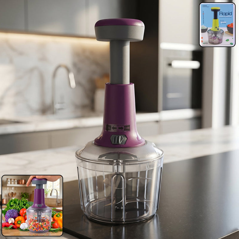 Push Chopper 1100ML – Manual Vegetable Chopper