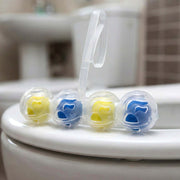Toilet cleaning ball from the automatic bowl-cleaner set.