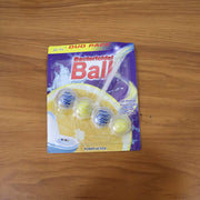 Three-piece toilet cleaning ball set for routine bowl maintenance.