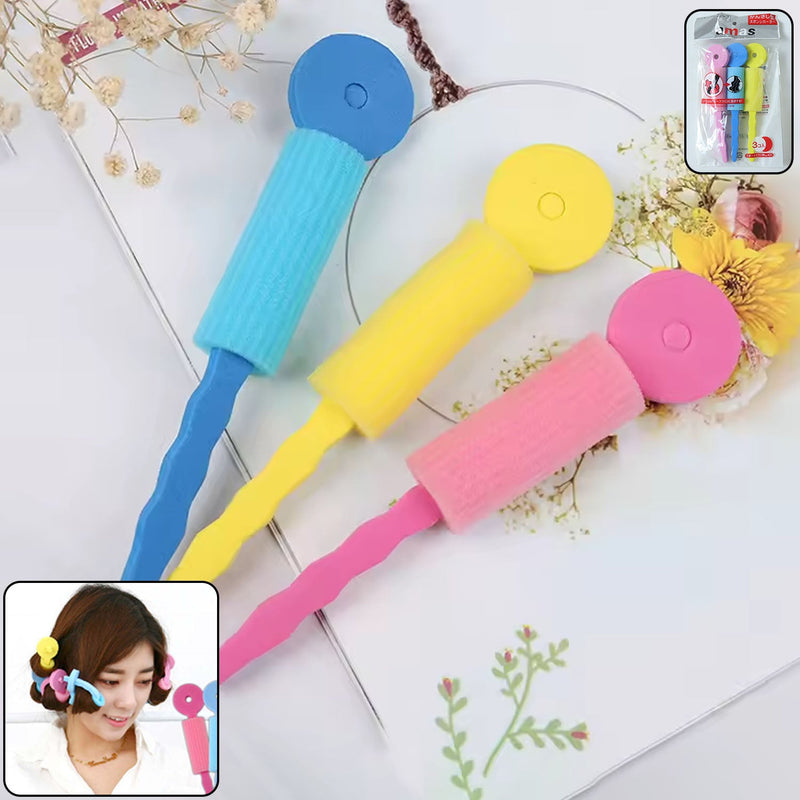 Soft Foam Hair Curling Rollers – Heatless Curls (3-Piece Set)