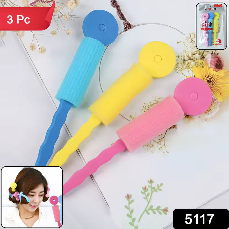 Soft Foam Hair Curling Rollers – Heatless Curls (3-Piece Set)